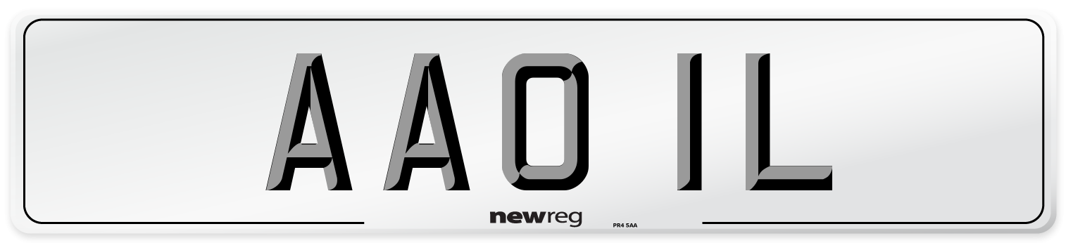 AAO 1L Number Plate from New Reg